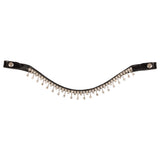 Acavallo Queen Browband Calfskin & Crystals #colour_black-transparent