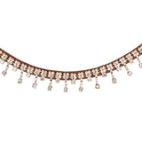 Acavallo Queen Browband Calfskin & Crystals #colour_cognac-transparent