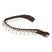 Acavallo Queen Browband Calfskin & Crystals #colour_brown-transparent