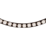 Acavallo Browband Calfskin & Pearls #colour_brown-white
