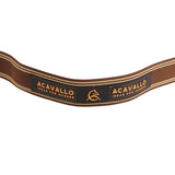 Acavallo Single Breastplate Elastic Band #colour_brown