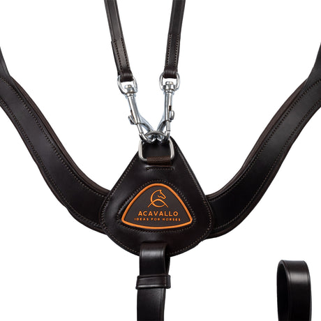 Acavallo Anatomical 5-Point Breastplate #colour_brown