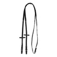 Acavallo Nylon Reins Leather Loops #colour_black