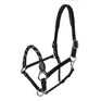 Acavallo Halter Anatomical Leather Rope Noseband #colour_black