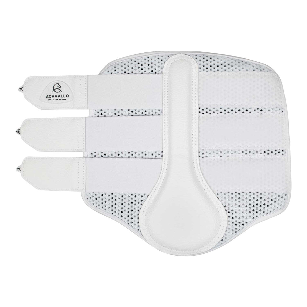 Acavallo Hind Brushing Boots Perforated Neoprene #colour_white
