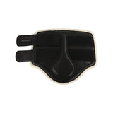 Acavallo Front Brushing Boots Faux Sheepskin & Hook-And-Loop Closure #colour_black