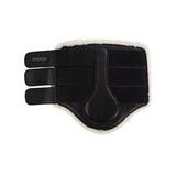 Acavallo Hind Brushing Boots Faux Sheepskin & Triple Hook-And-Loop Closure #colour_black