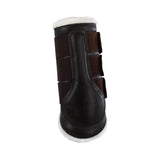 Acavallo Hind Brushing Boots Faux Sheepskin & Triple Hook-And-Loop Closure #colour_brown