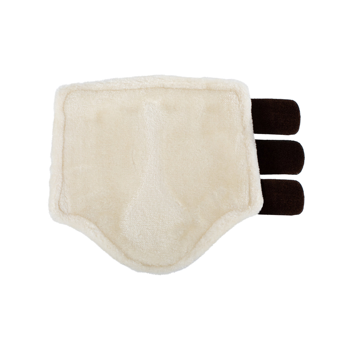 Acavallo Hind Brushing Boots Faux Sheepskin & Triple Hook-And-Loop Closure #colour_brown