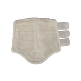 Acavallo Hind Brushing Boots Faux Sheepskin & Triple Hook-And-Loop Closure #colour_white