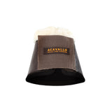 Acavallo Eco-Leather Bell Boots Faux Sheepskin & Hook-And-Loop Closure #colour_brown