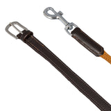 Acavallo Draw Reins Tubular Nylon #colour_brown