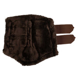Acavallo Front Brushing Boots Eco-Leather & Faux Sheepskin #colour_brown