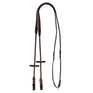 Acavallo Tubular Reins Leather & Rubber #colour_brown
