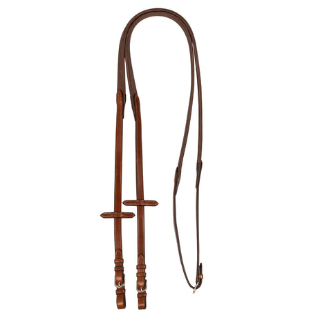 Acavallo Reins Leather & Rubber Grip #colour_cognac