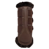 Acavallo Hind Brushing Boots Faux Leather & Faux Sheepskin