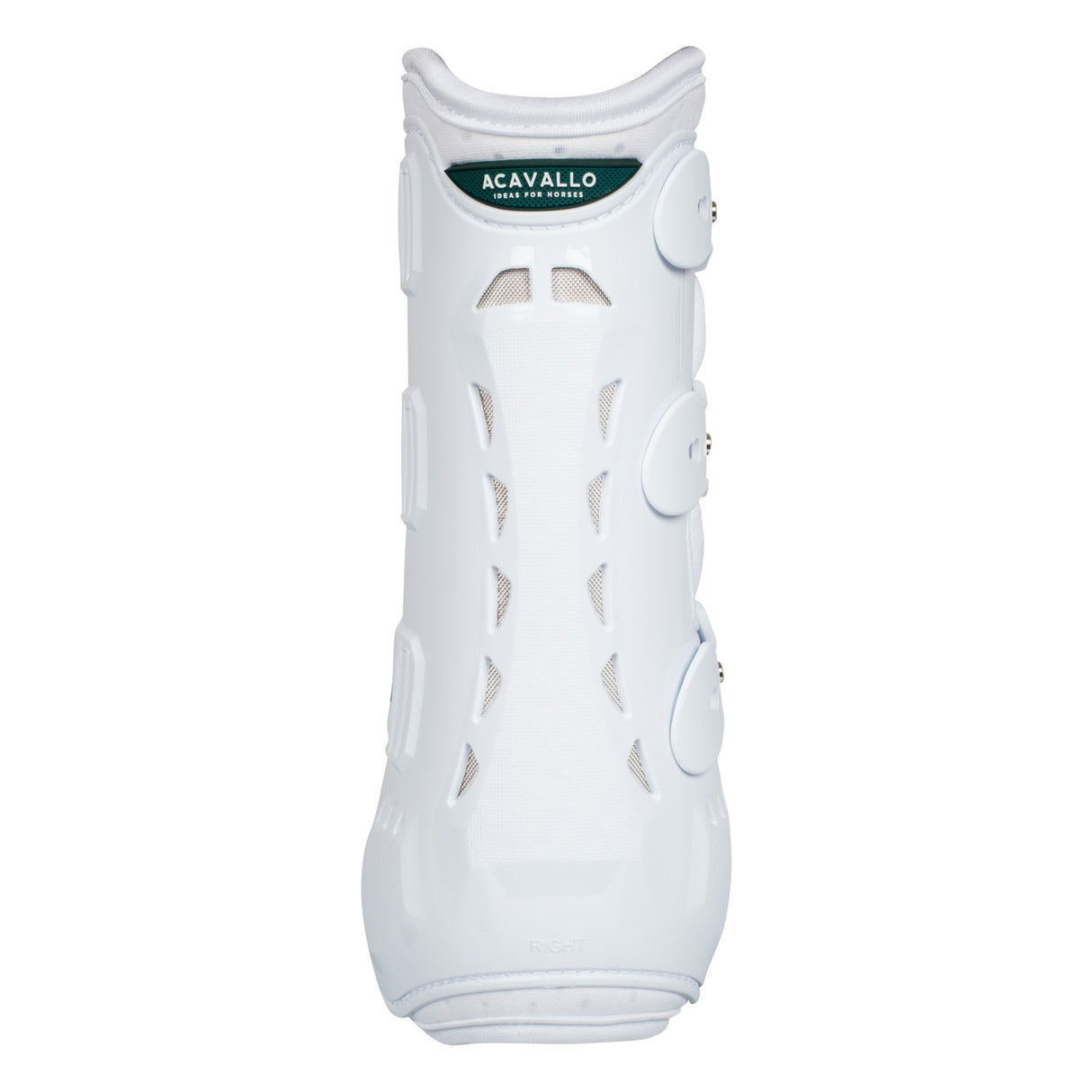Acavallo Anatomical Hind Dressage Boots #colour_white