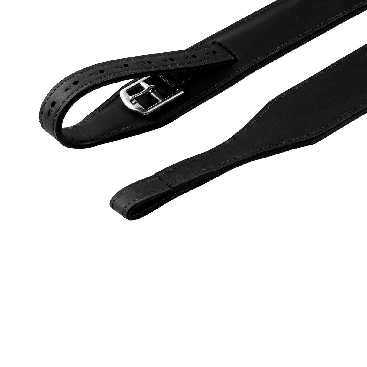 Acavallo Mono Stirrup Leathers #colour_black