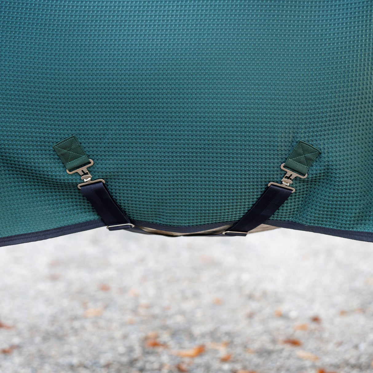 Horseware Ireland Rambo Techni Waffle Cooler #colour_dynasty-green-navy-silver