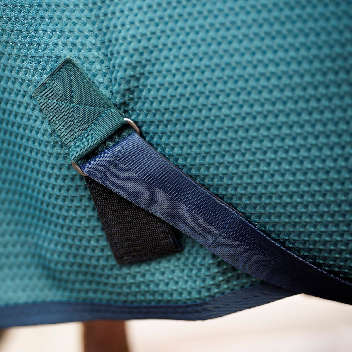 Horseware Ireland Rambo Techni Waffle Cooler #colour_dynasty-green-navy-silver