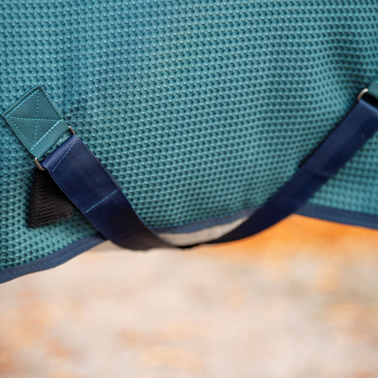 Horseware Ireland Rambo Techni Waffle Cooler #colour_dynasty-green-navy-silver