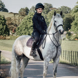 EQUIDRY Children's Water Repellent Leggings #colour_black-white