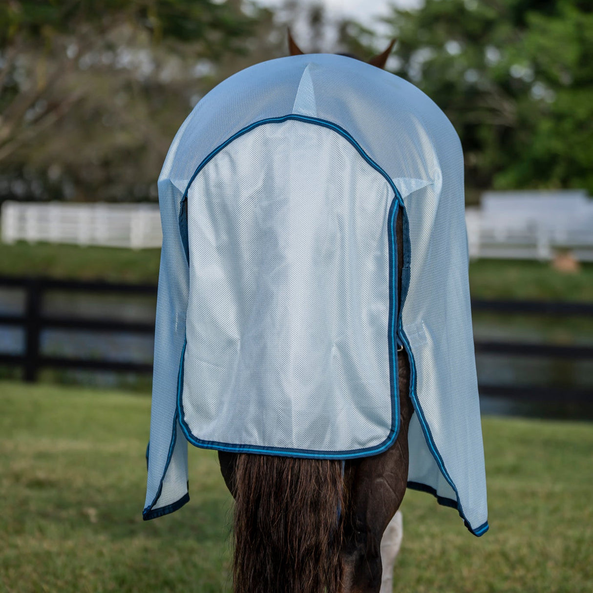 Horseware Ireland Amigo Bug Buster #colour_azure-blue-navy-electric-blue