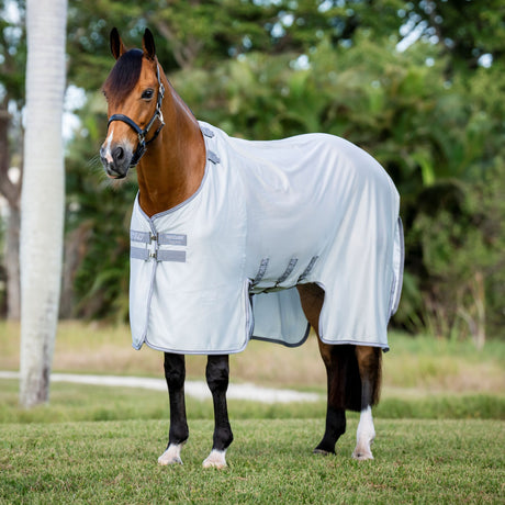 Horseware Ireland Amigo Bug Buster Fly Sheet #colour_silver-titanium-grey-silver
