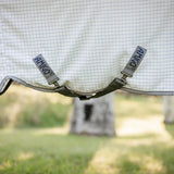 Horseware Ireland Amigo Summer Sheet Plus #colour-navy-check-titanium-grey-silver