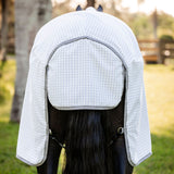 Horseware Ireland Amigo Summer Sheet Plus #colour-navy-check-titanium-grey-silver