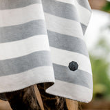 Horseware Ireland Newmarket Fleece Blanket #colour_whitney-charcoal