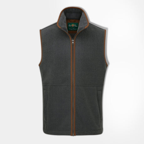 Alan Paine Aylsham Kids Fleece Waistcoat #colour_gunmetal