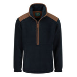 Alan Paine Aylsham Mens Half Zip Fleece #colour_dark-navy