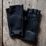 Toggi Ascot Fingerless Riding Gloves #colour_black