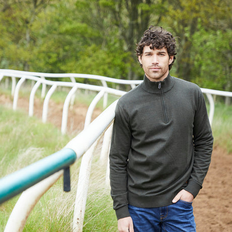 Men's Hartland 1/4 Zip Knit - Deep Forest
