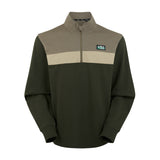 Ridgeline Mens Back Slider Rugby Top #colour_olive-multi