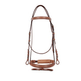 Equestro Silver Model Bridle #colour_cognac