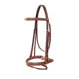 Equestro Silver Model Bridle #colour_cognac