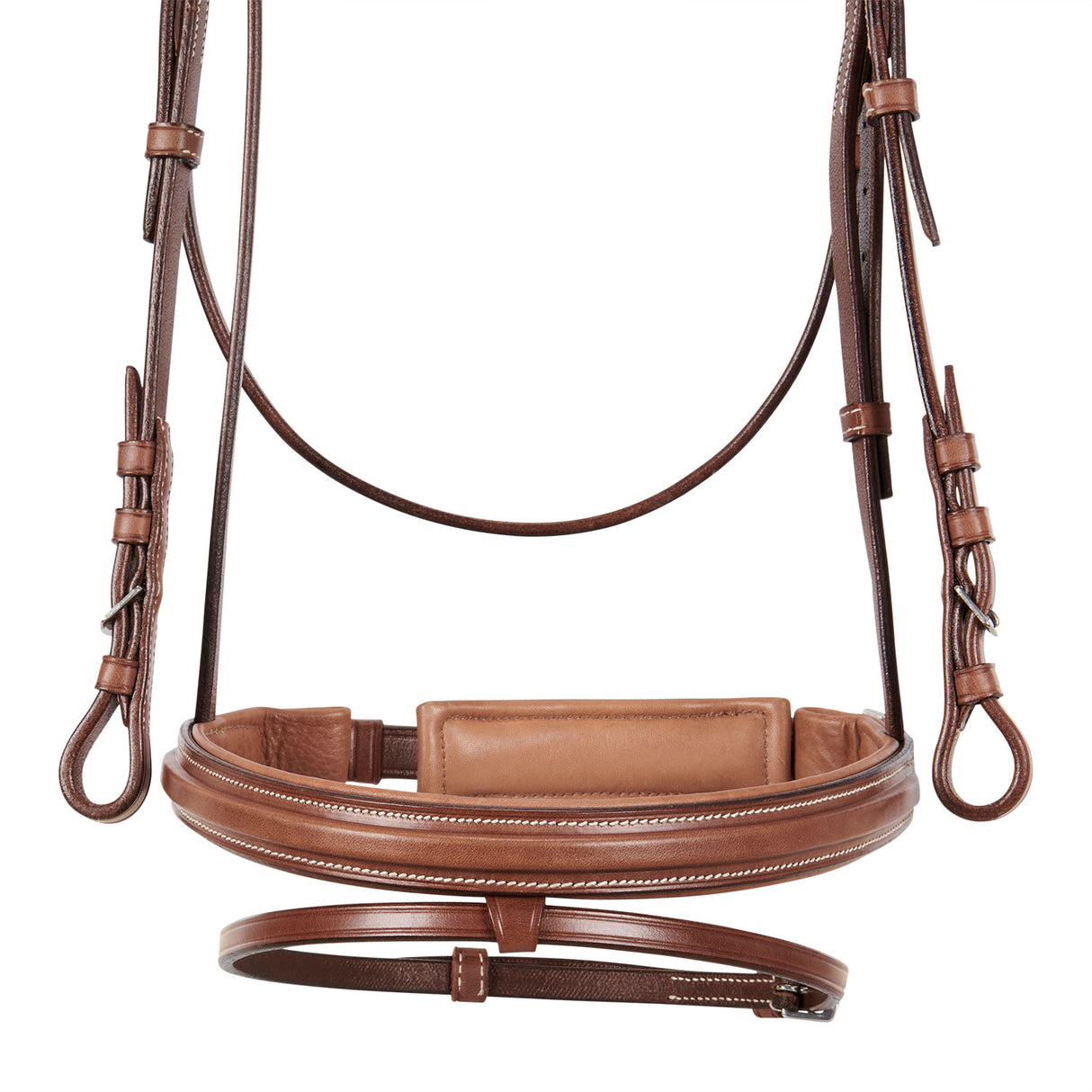 Equestro Silver Model Bridle #colour_cognac