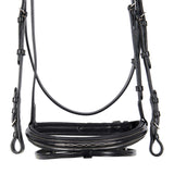 Equestro Leather English Bridle With Embroideries New #colour_black