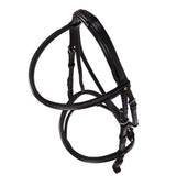 Equestro Leather English Bridle With Embroideries New #colour_brown