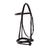 Equestro Leather English Bridle With Embroideries #colour_brown