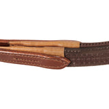 Equestro English Leather Bridle With Rubber Reins