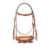 Equestro English Leather Bridle With Rubber Reins