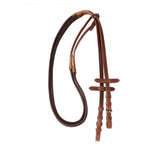 Equestro English Leather Bridle With Rubber Reins