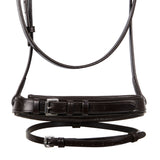 Equestro English Leather Bridle With Rubber Reins