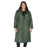 EQUIDRY Women's Thick Fleece Evolution Fixed Hood #colour_black-forest-green-green