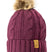 Woof Wear Cable Beanie #colour_plum