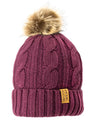 Woof Wear Cable Beanie #colour_plum