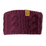 Woof Wear Cable Headband #colour_plum